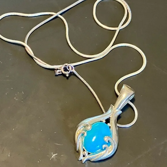 Carolyn Pollack / Relios Sleeping Beauty Enhancer Sterling Silver Pendant - Picture 2 of 5